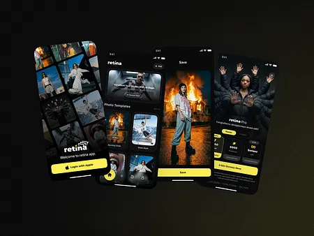 AI Photoshoots App UI / UX Tasarım