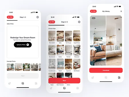 DecorAI Mobil Uygulama Tasarımı